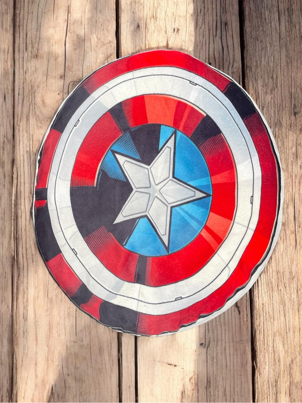 Marvel Captain America Shield Pillow 17” Round Plush